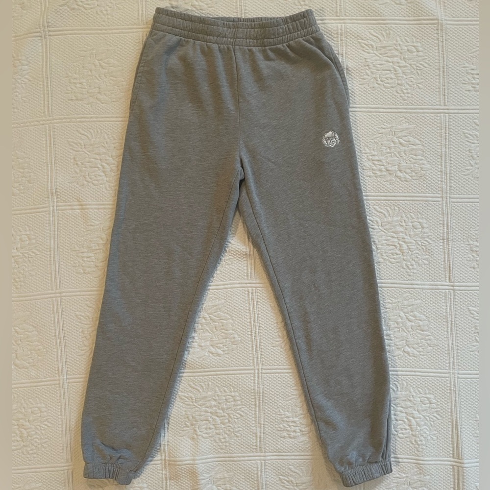 Zumiez Danny Duncan Logo Sweatpants Joggers Gray Tie Waist Pockets Small